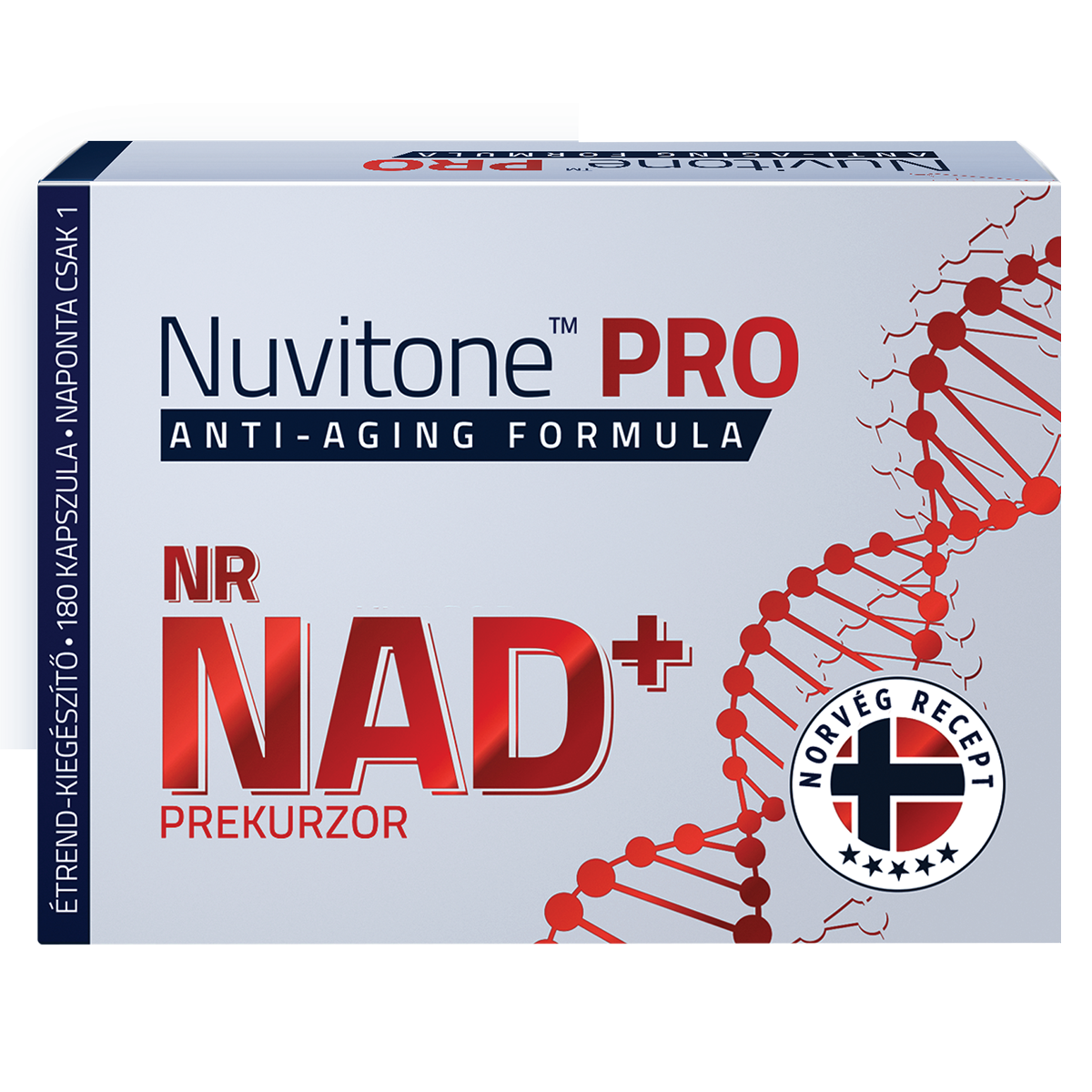 Nuvitone PRO csomagolás – 180 kapszula