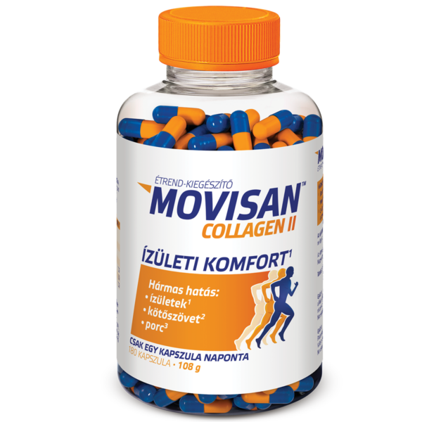 Movisan Collagen II csomagolás – 180 kapszula